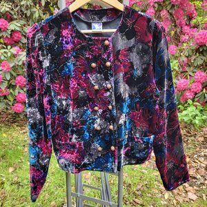 Vintage Velvety jacket/top, medium